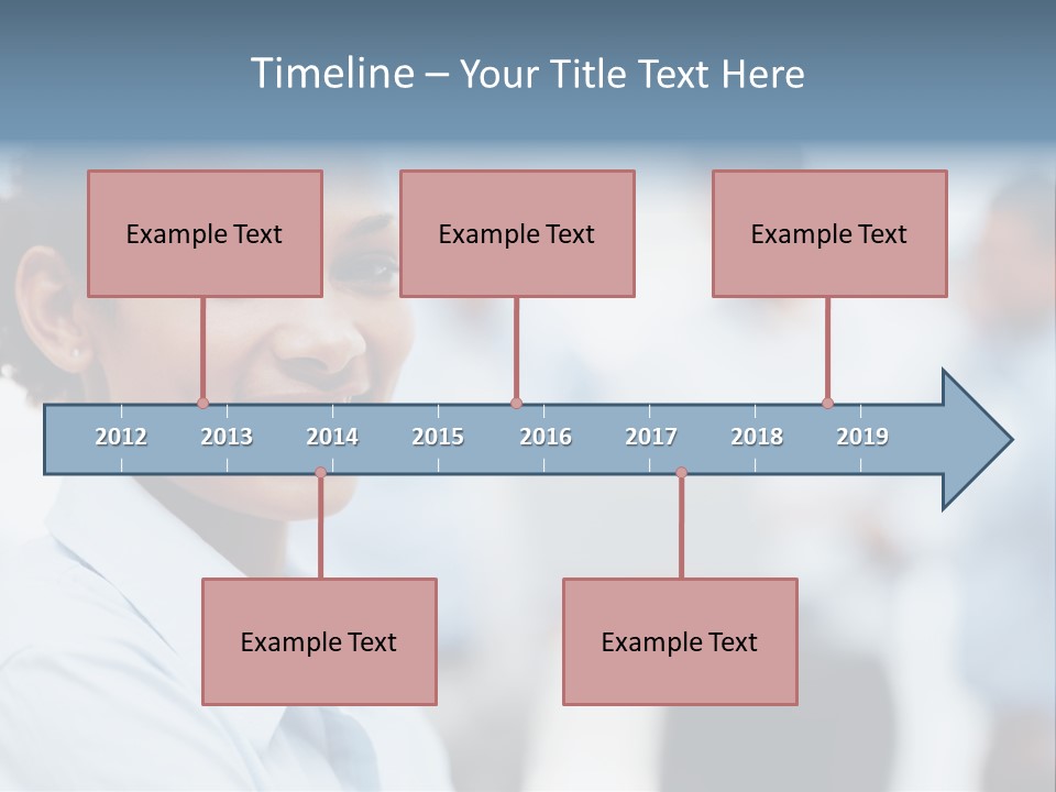 A Woman Smiling While Holding A Laptop Computer PowerPoint Template