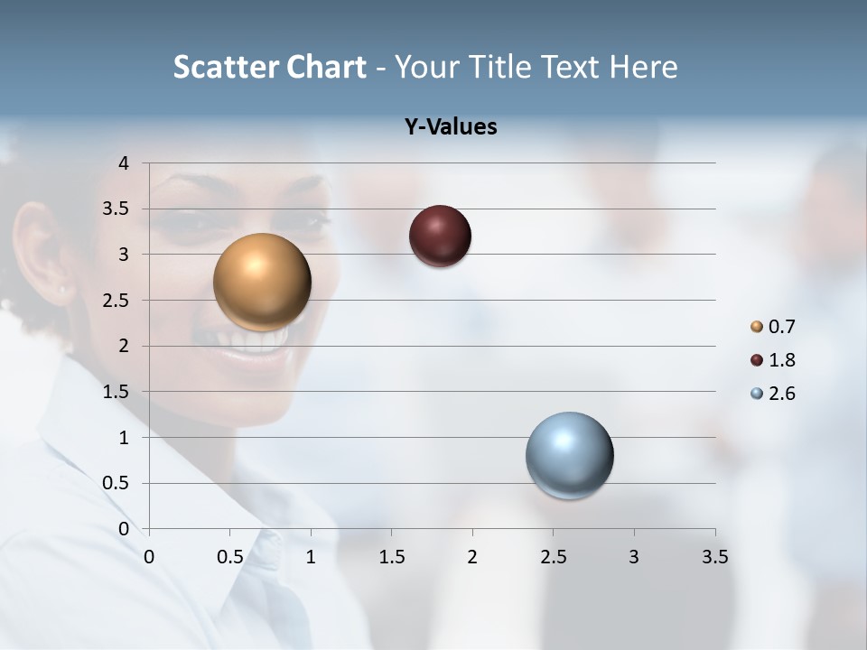 A Woman Smiling While Holding A Laptop Computer PowerPoint Template