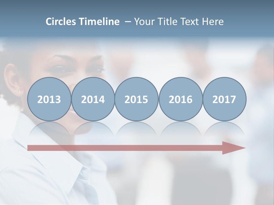 A Woman Smiling While Holding A Laptop Computer PowerPoint Template