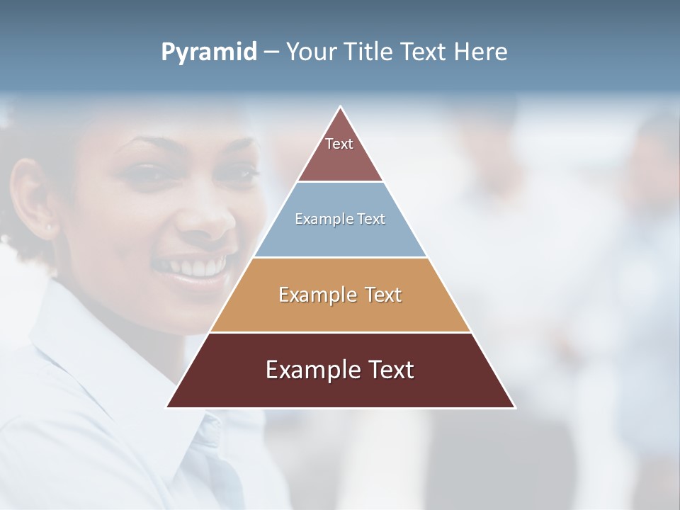 A Woman Smiling While Holding A Laptop Computer PowerPoint Template