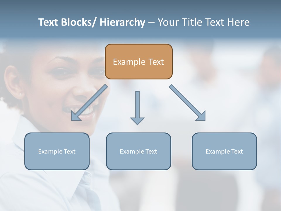 A Woman Smiling While Holding A Laptop Computer PowerPoint Template