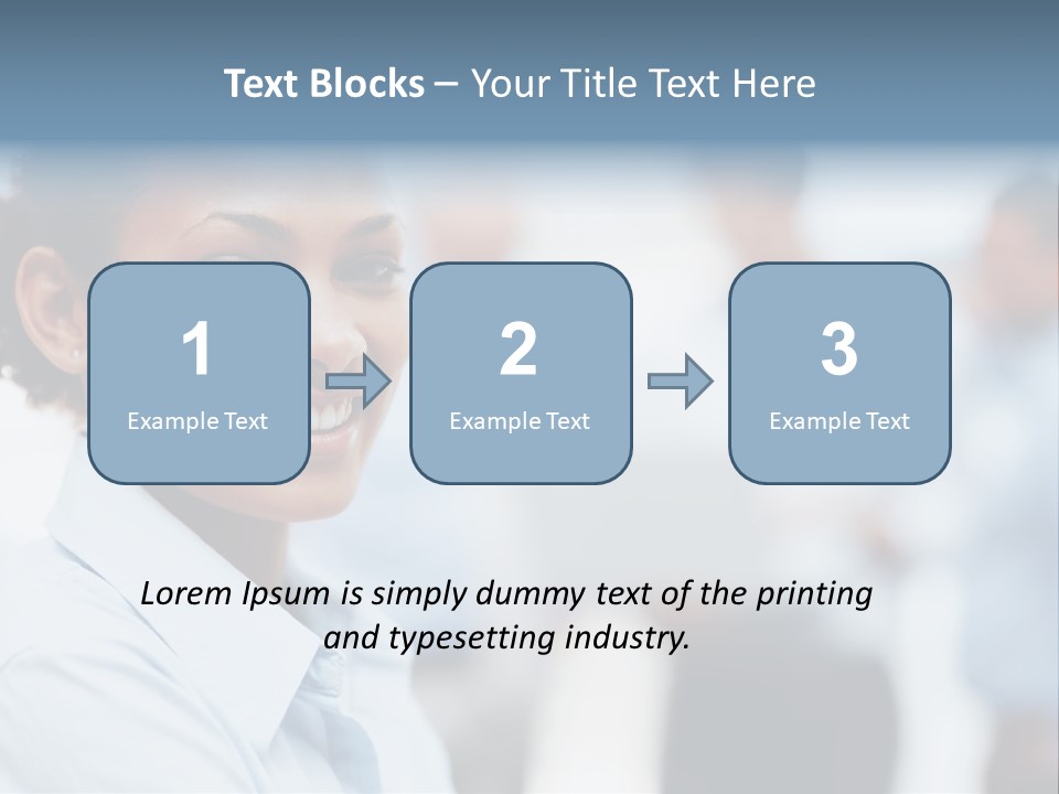 A Woman Smiling While Holding A Laptop Computer PowerPoint Template