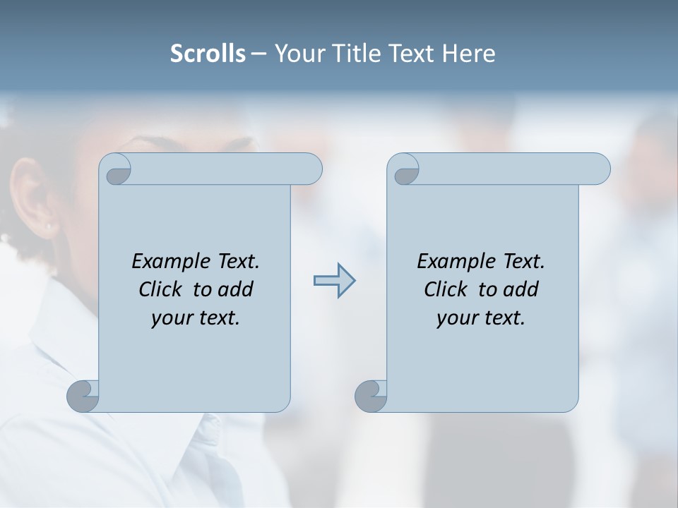 A Woman Smiling While Holding A Laptop Computer PowerPoint Template