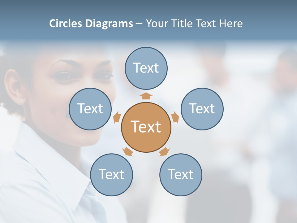 A Woman Smiling While Holding A Laptop Computer PowerPoint Template