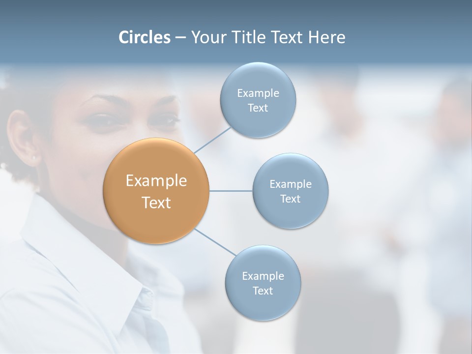 A Woman Smiling While Holding A Laptop Computer PowerPoint Template