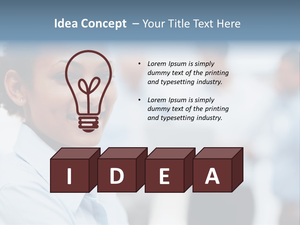 A Woman Smiling While Holding A Laptop Computer PowerPoint Template