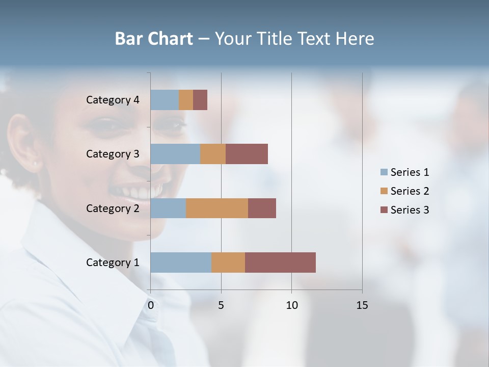 A Woman Smiling While Holding A Laptop Computer PowerPoint Template