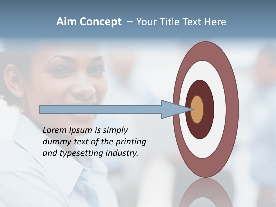 A Woman Smiling While Holding A Laptop Computer PowerPoint Template