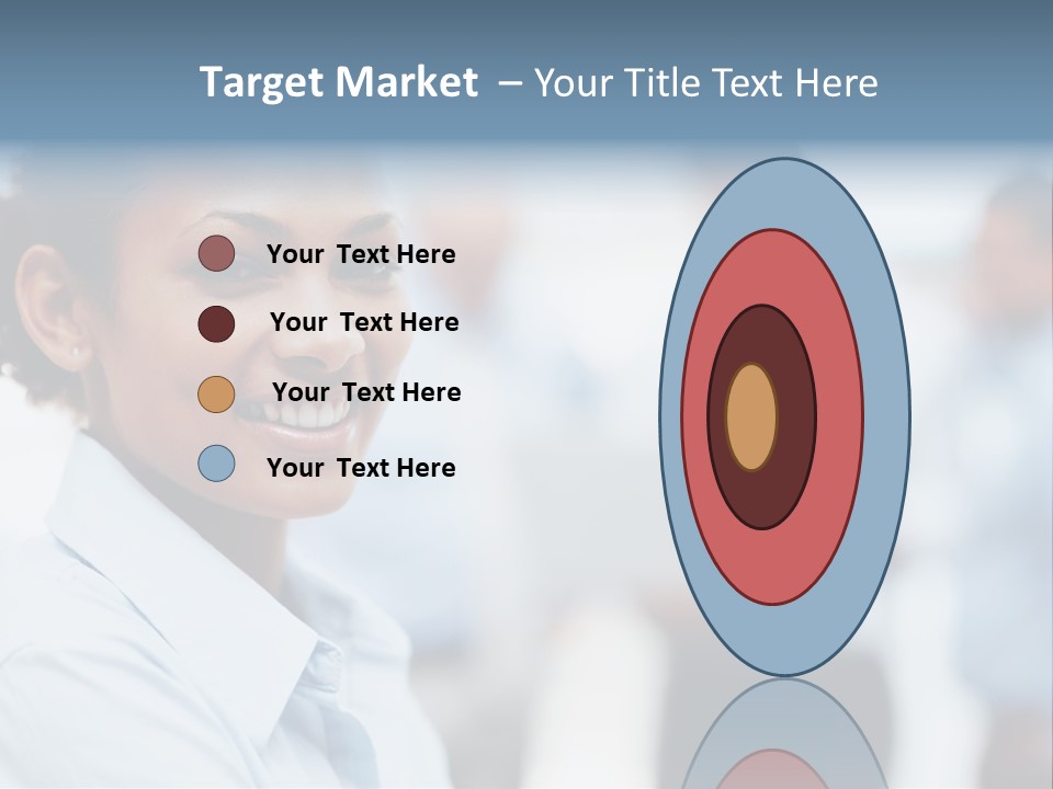 A Woman Smiling While Holding A Laptop Computer PowerPoint Template