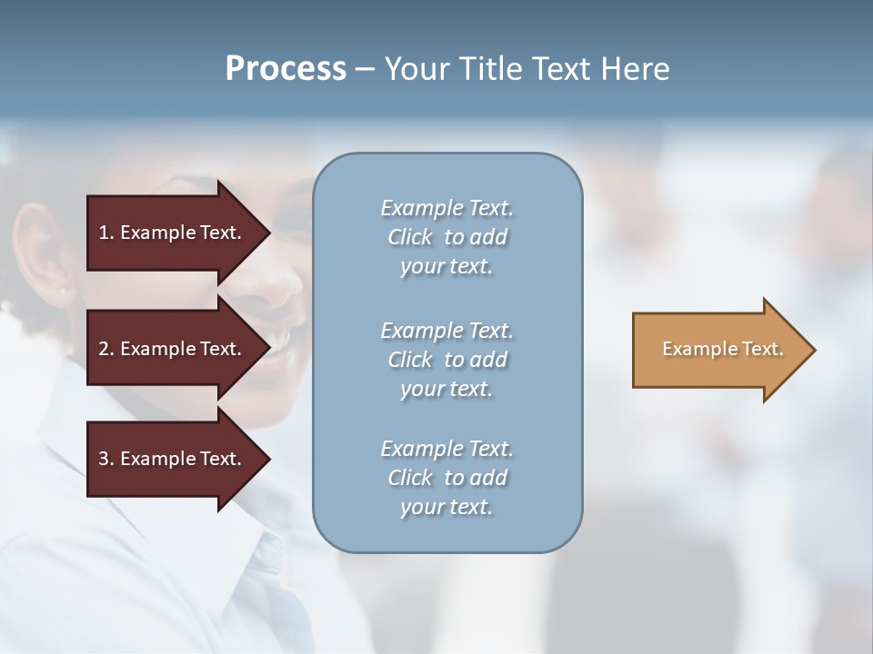 A Woman Smiling While Holding A Laptop Computer PowerPoint Template