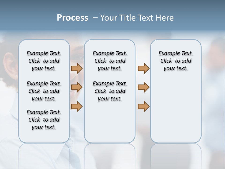 A Woman Smiling While Holding A Laptop Computer PowerPoint Template