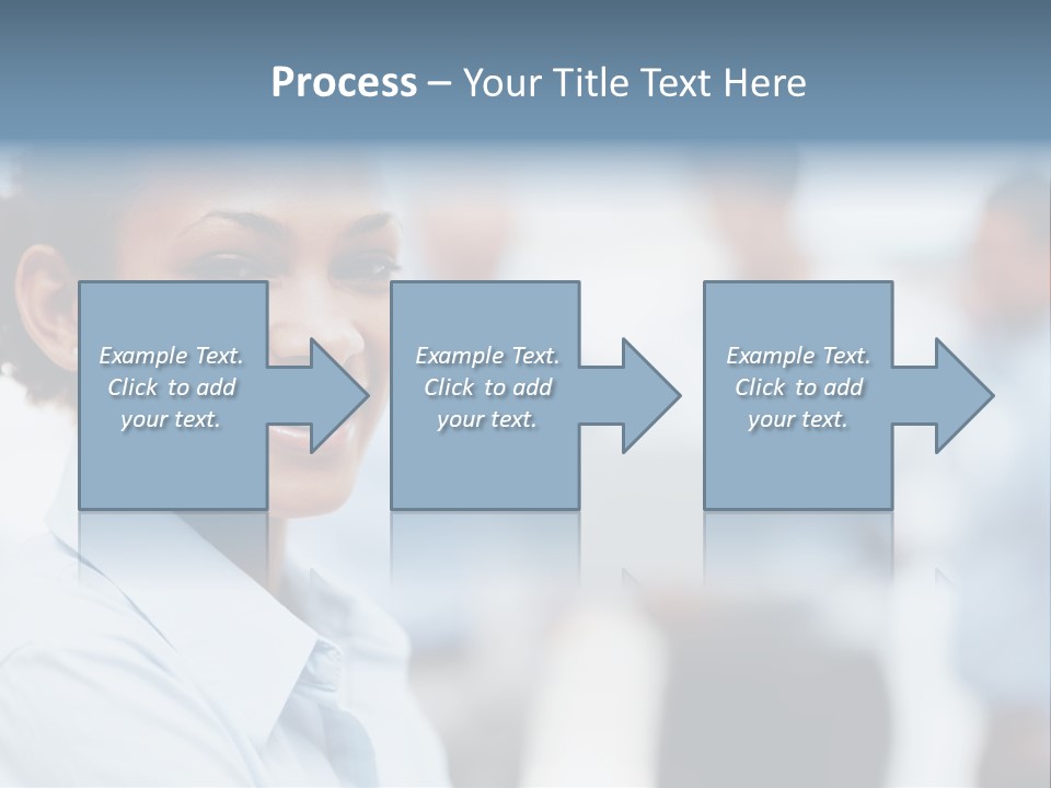 A Woman Smiling While Holding A Laptop Computer PowerPoint Template