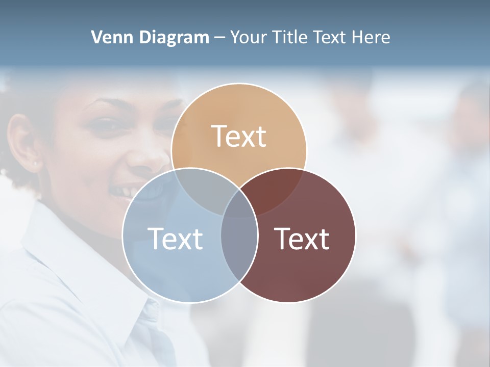 A Woman Smiling While Holding A Laptop Computer PowerPoint Template