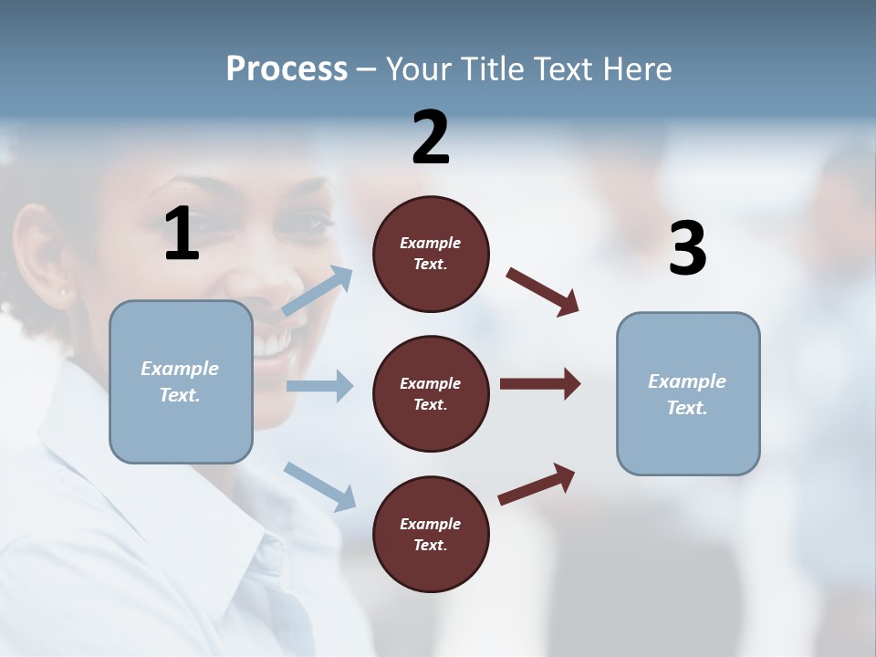 A Woman Smiling While Holding A Laptop Computer PowerPoint Template