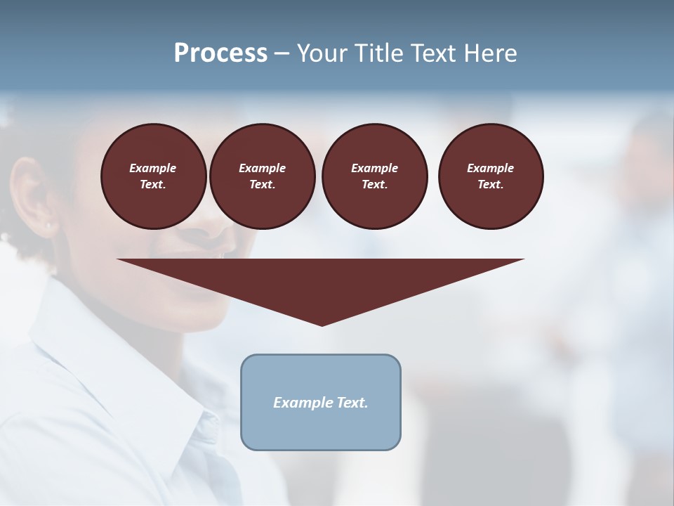 A Woman Smiling While Holding A Laptop Computer PowerPoint Template