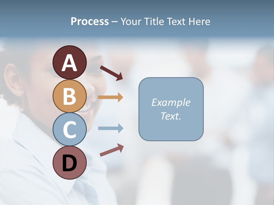 A Woman Smiling While Holding A Laptop Computer PowerPoint Template