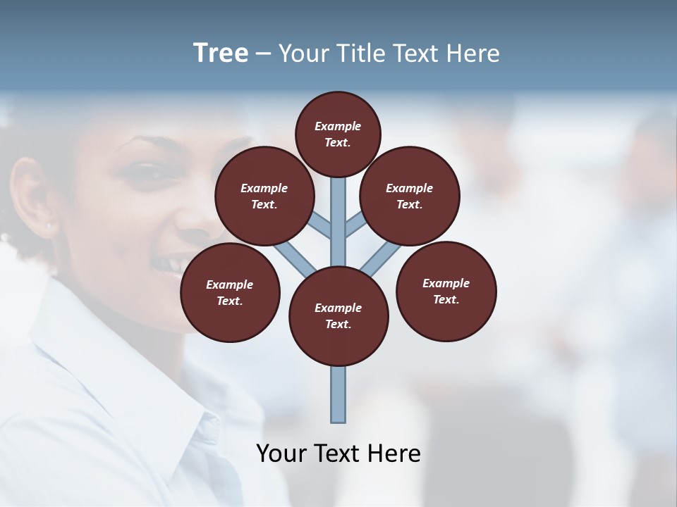 A Woman Smiling While Holding A Laptop Computer PowerPoint Template