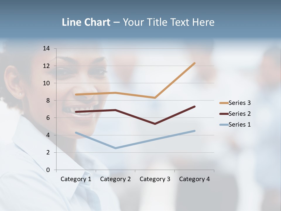 A Woman Smiling While Holding A Laptop Computer PowerPoint Template
