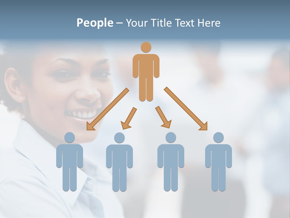 A Woman Smiling While Holding A Laptop Computer PowerPoint Template