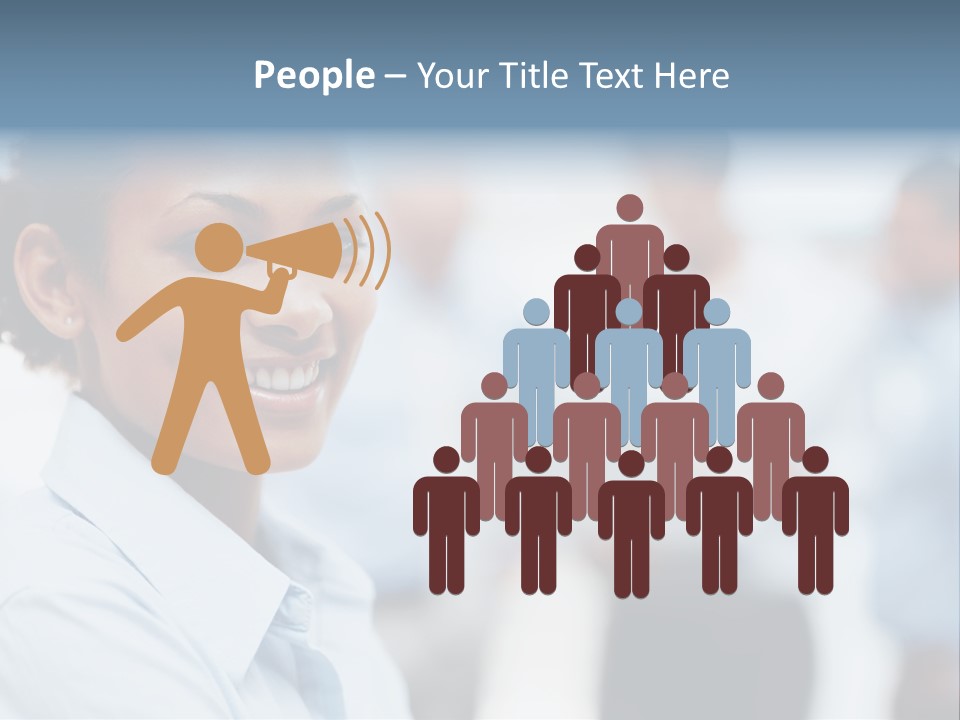 A Woman Smiling While Holding A Laptop Computer PowerPoint Template