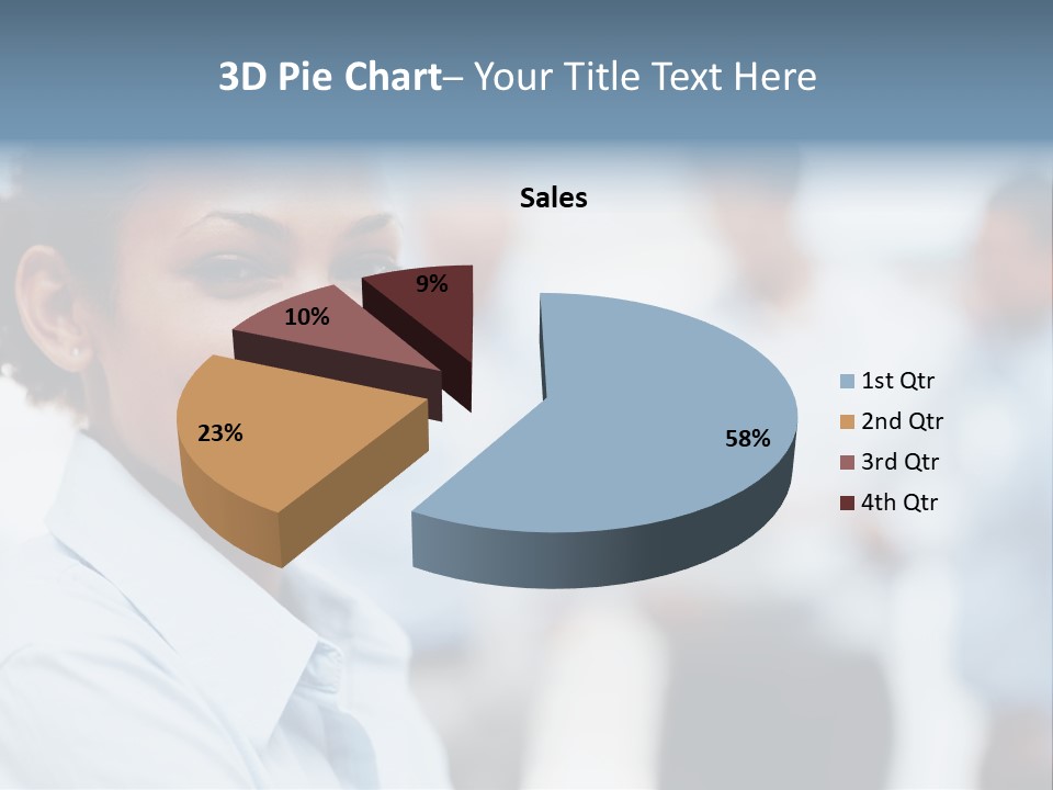 A Woman Smiling While Holding A Laptop Computer PowerPoint Template