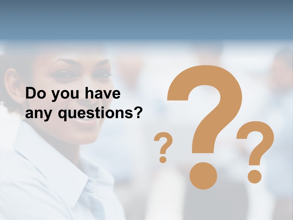 A Woman Smiling While Holding A Laptop Computer PowerPoint Template