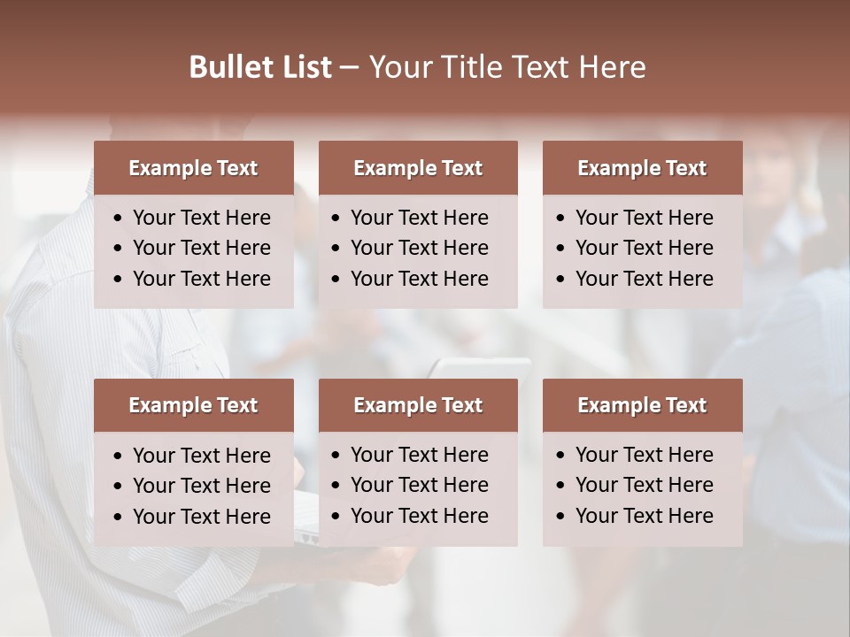 A Man Holding A Laptop In Front Of A Group Of People PowerPoint Template