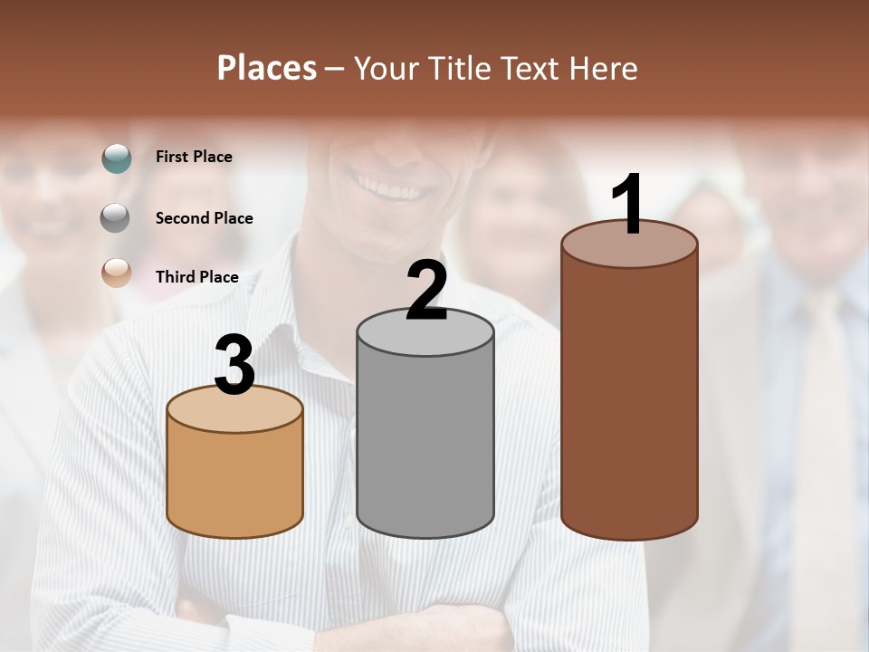 A Man Standing In Front Of A Group Of People PowerPoint Template