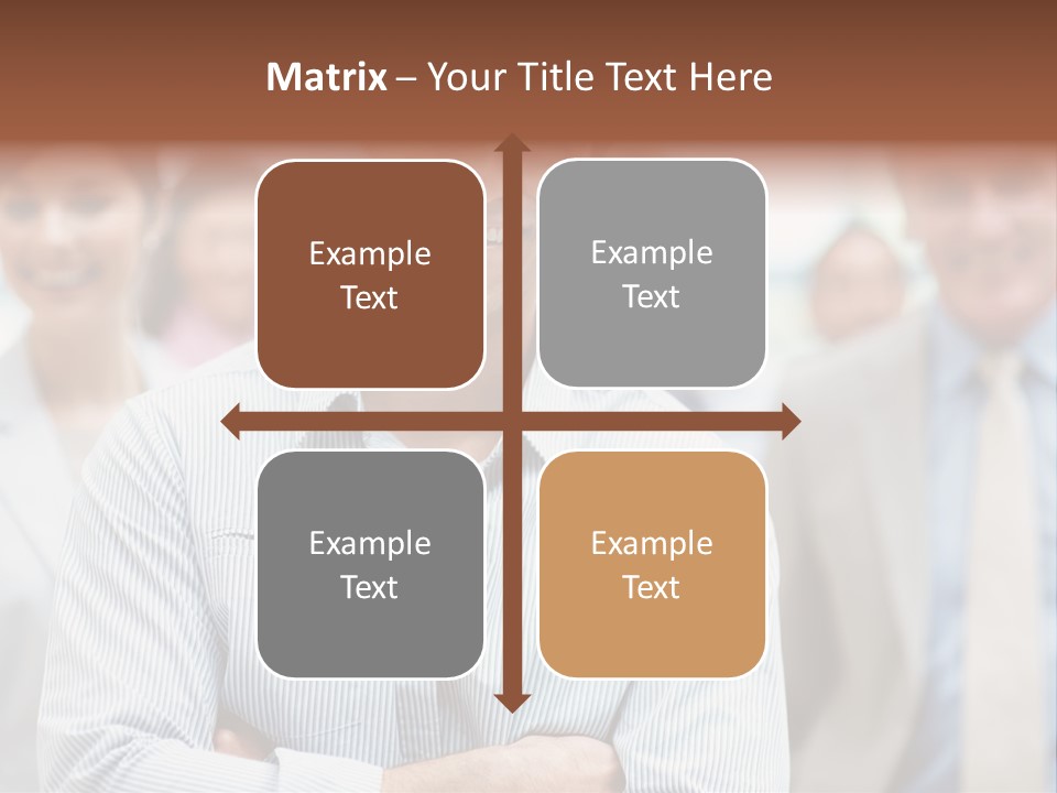 A Man Standing In Front Of A Group Of People PowerPoint Template