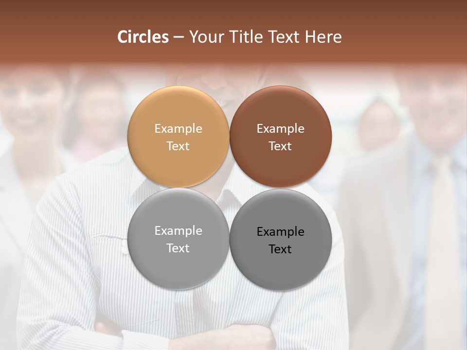 A Man Standing In Front Of A Group Of People PowerPoint Template