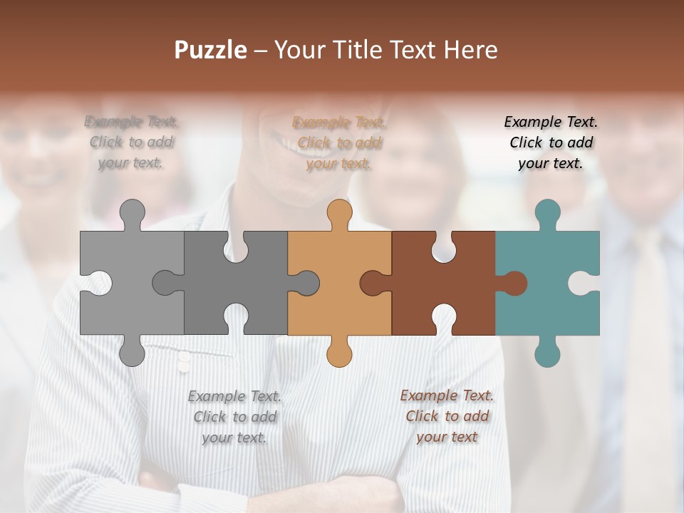 A Man Standing In Front Of A Group Of People PowerPoint Template