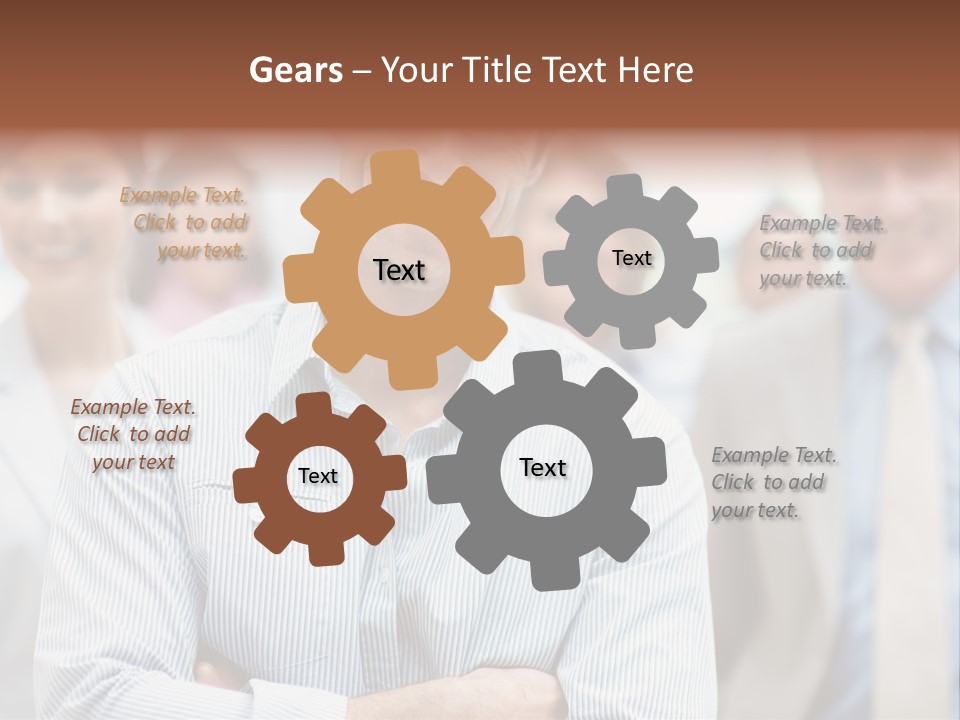 A Man Standing In Front Of A Group Of People PowerPoint Template