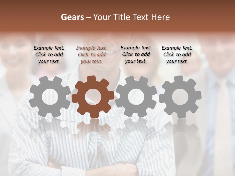 A Man Standing In Front Of A Group Of People PowerPoint Template