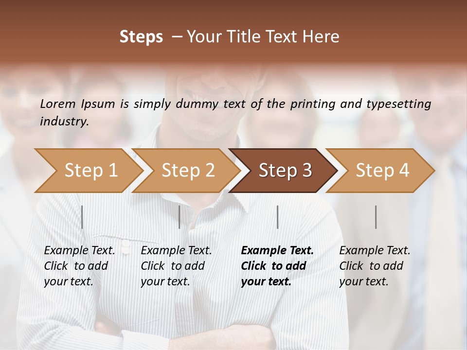 A Man Standing In Front Of A Group Of People PowerPoint Template