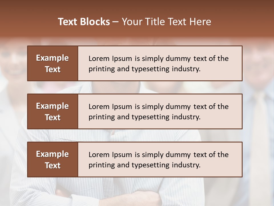 A Man Standing In Front Of A Group Of People PowerPoint Template