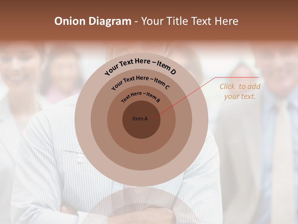 A Man Standing In Front Of A Group Of People PowerPoint Template