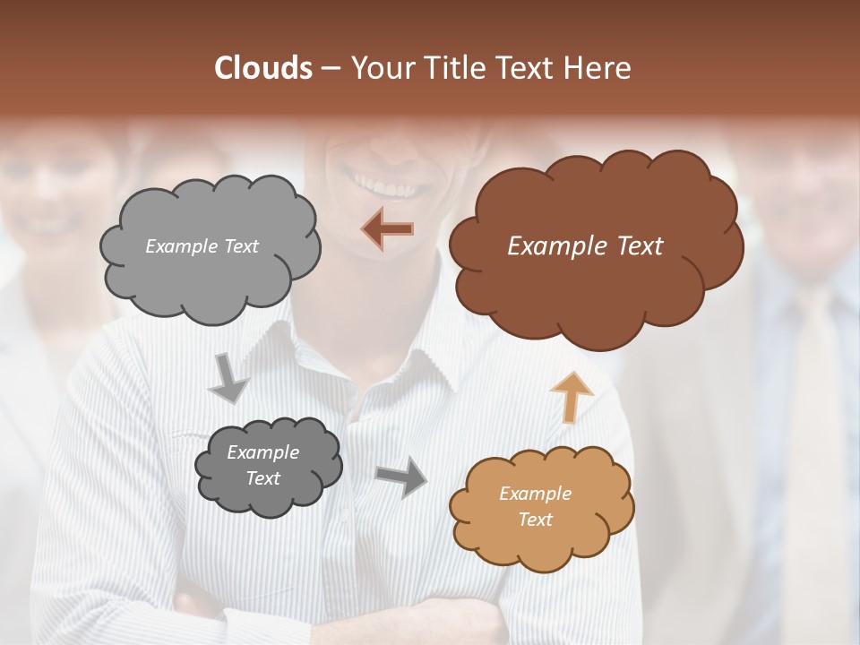 A Man Standing In Front Of A Group Of People PowerPoint Template