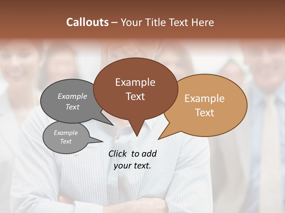 A Man Standing In Front Of A Group Of People PowerPoint Template