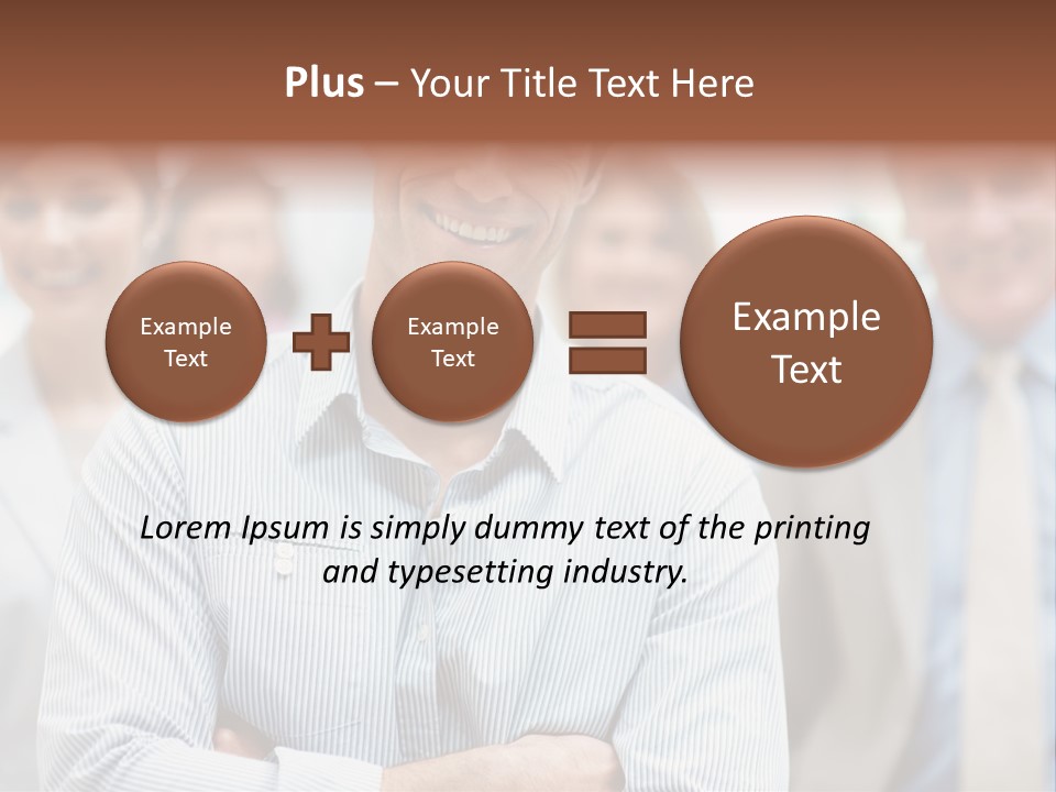 A Man Standing In Front Of A Group Of People PowerPoint Template