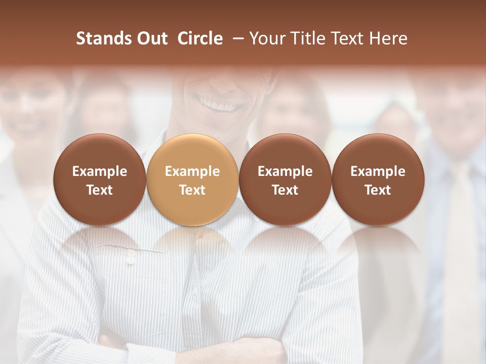 A Man Standing In Front Of A Group Of People PowerPoint Template