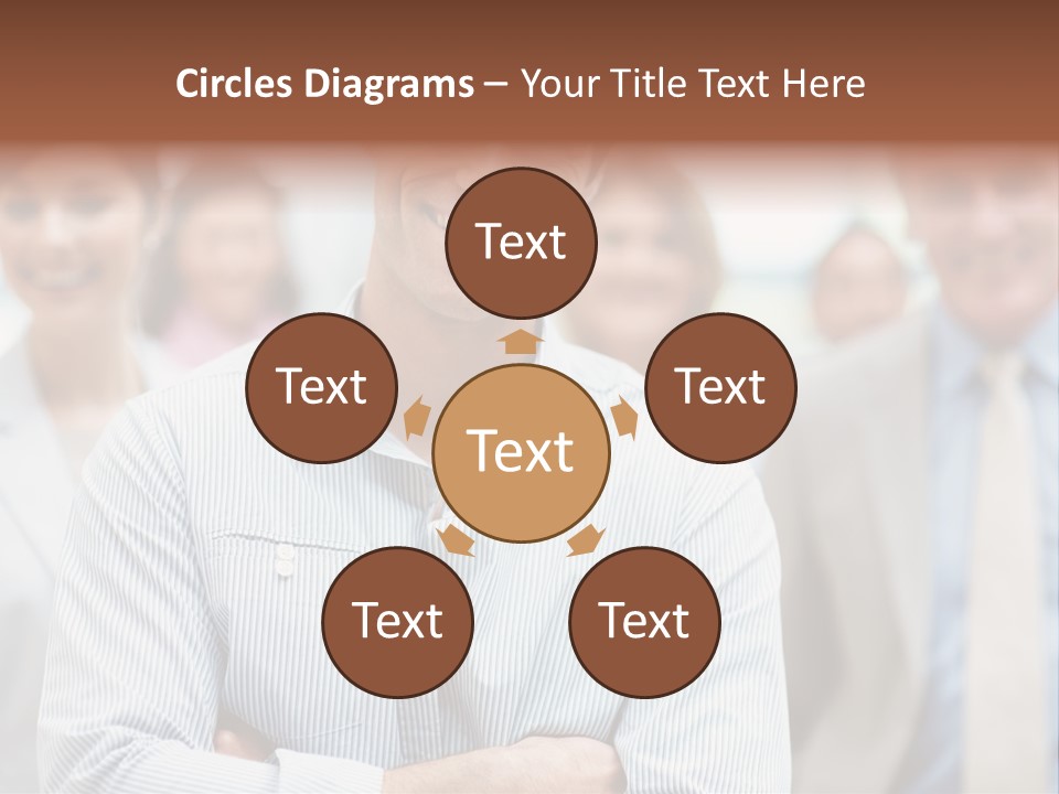 A Man Standing In Front Of A Group Of People PowerPoint Template