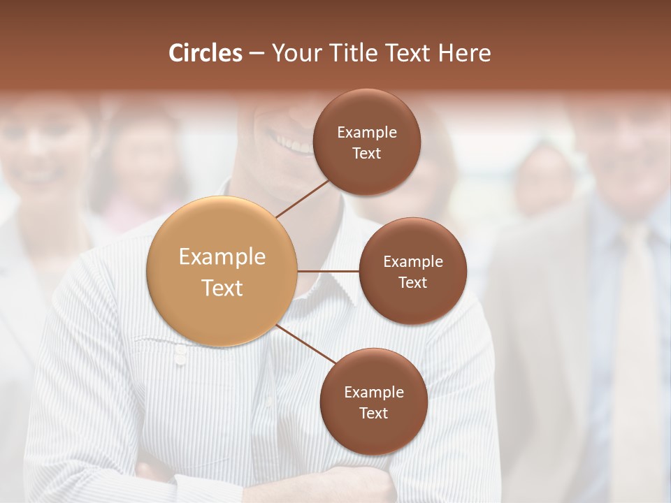 A Man Standing In Front Of A Group Of People PowerPoint Template