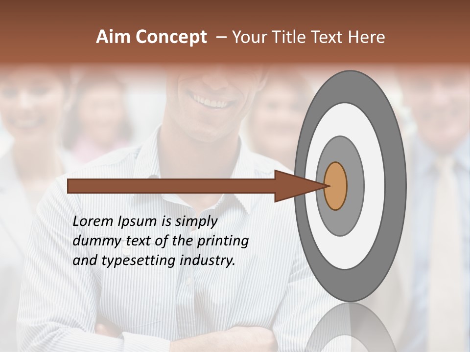 A Man Standing In Front Of A Group Of People PowerPoint Template