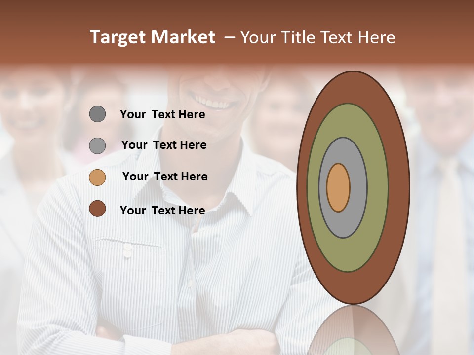 A Man Standing In Front Of A Group Of People PowerPoint Template