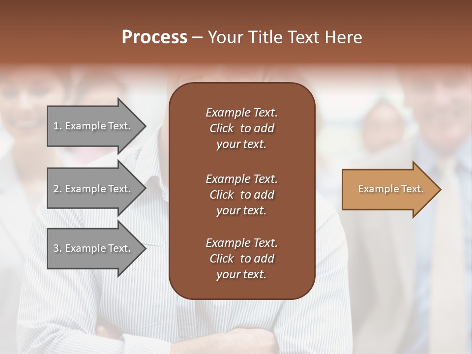 A Man Standing In Front Of A Group Of People PowerPoint Template