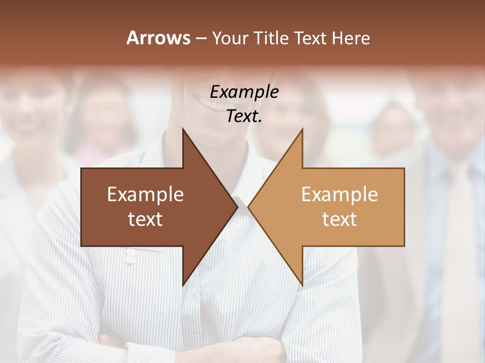 A Man Standing In Front Of A Group Of People PowerPoint Template