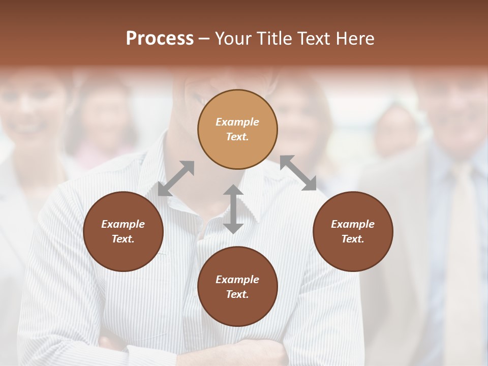 A Man Standing In Front Of A Group Of People PowerPoint Template