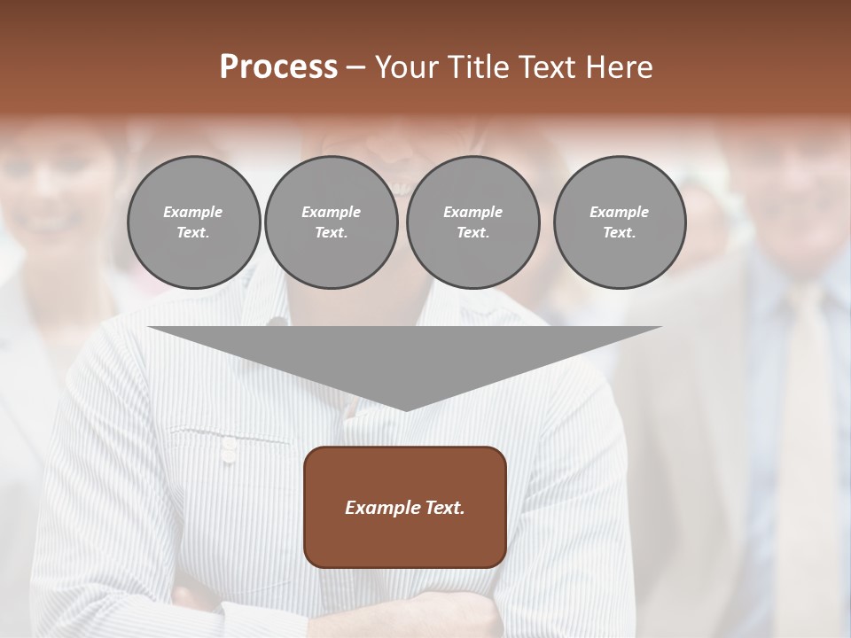 A Man Standing In Front Of A Group Of People PowerPoint Template