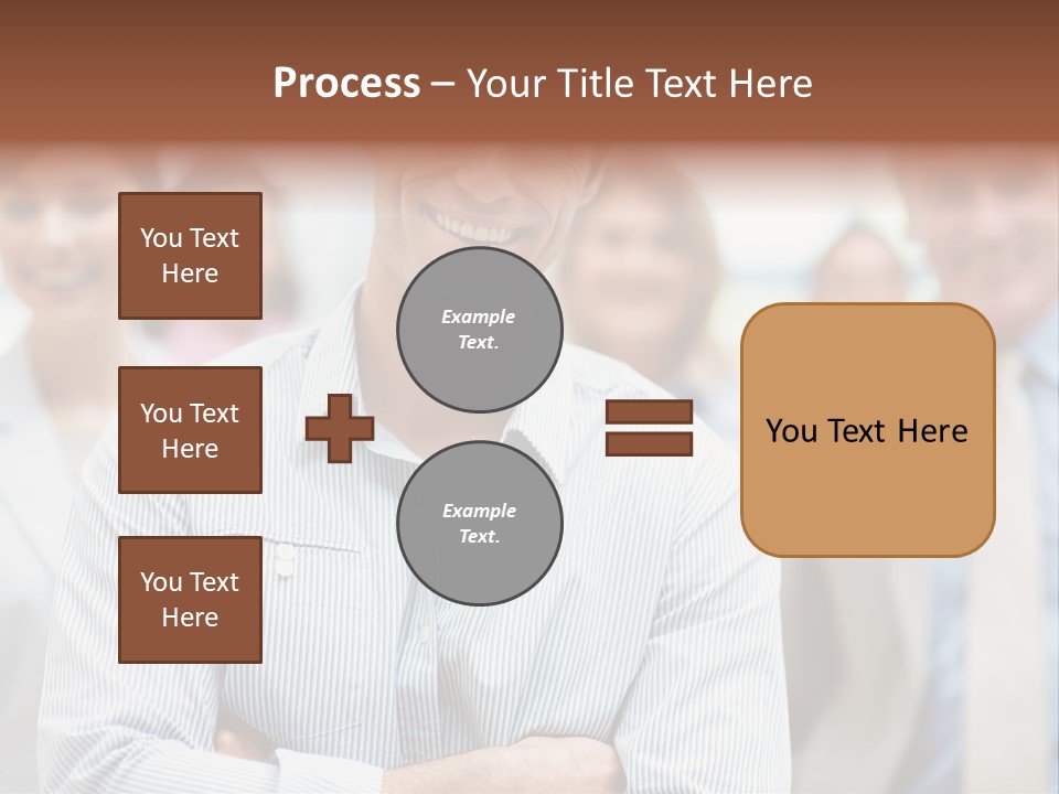 A Man Standing In Front Of A Group Of People PowerPoint Template