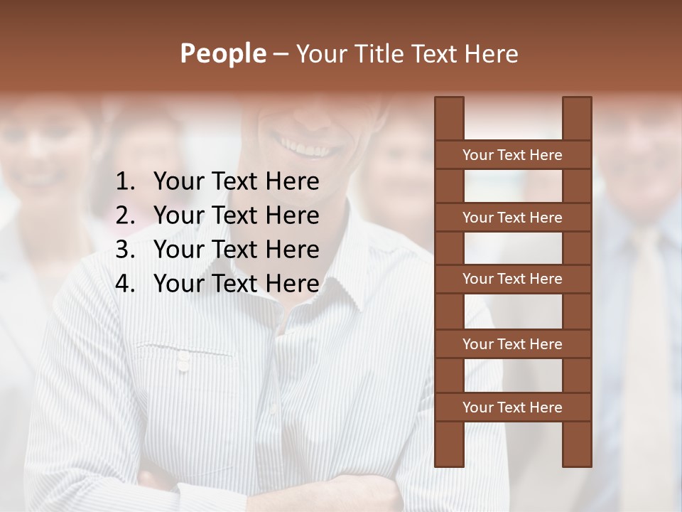 A Man Standing In Front Of A Group Of People PowerPoint Template